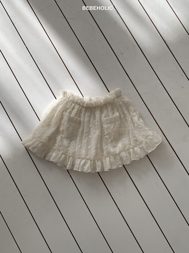 入荷待ち[bebeholic] french layered skirt 