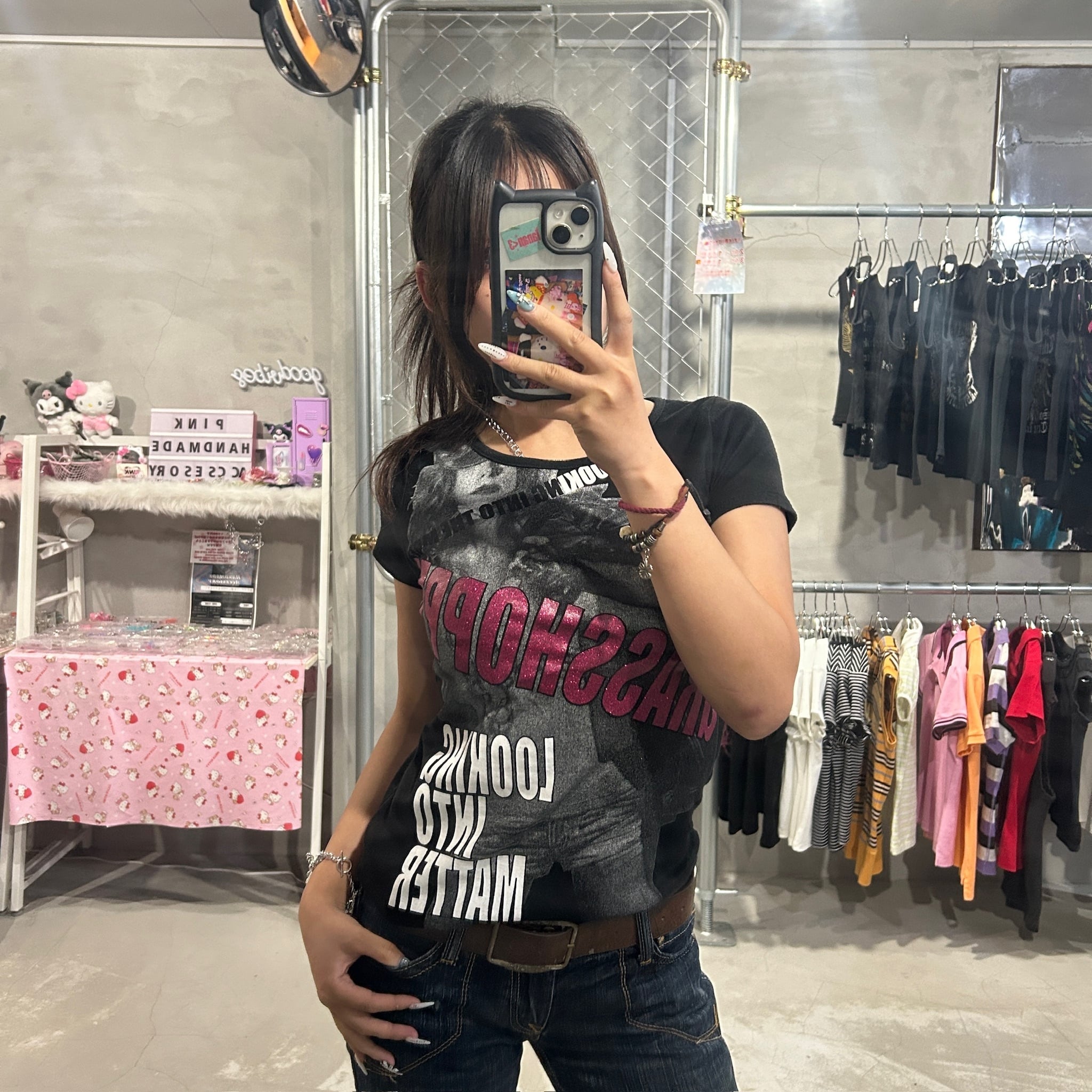 グランジ ファーモッズコート カーキ | 古着屋 PINK
