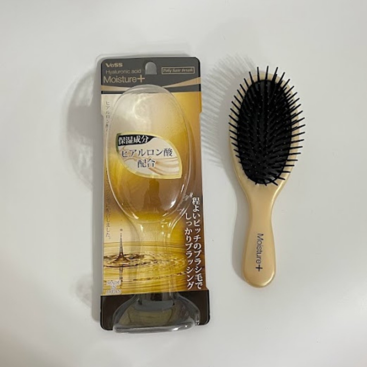 VeSS モイスチャープラス ヒアルロン酸配合 ポリヘアブラシ
