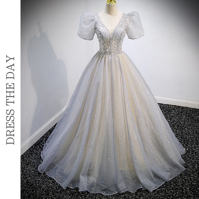 スパンコールグリッターマキシドレス D0180