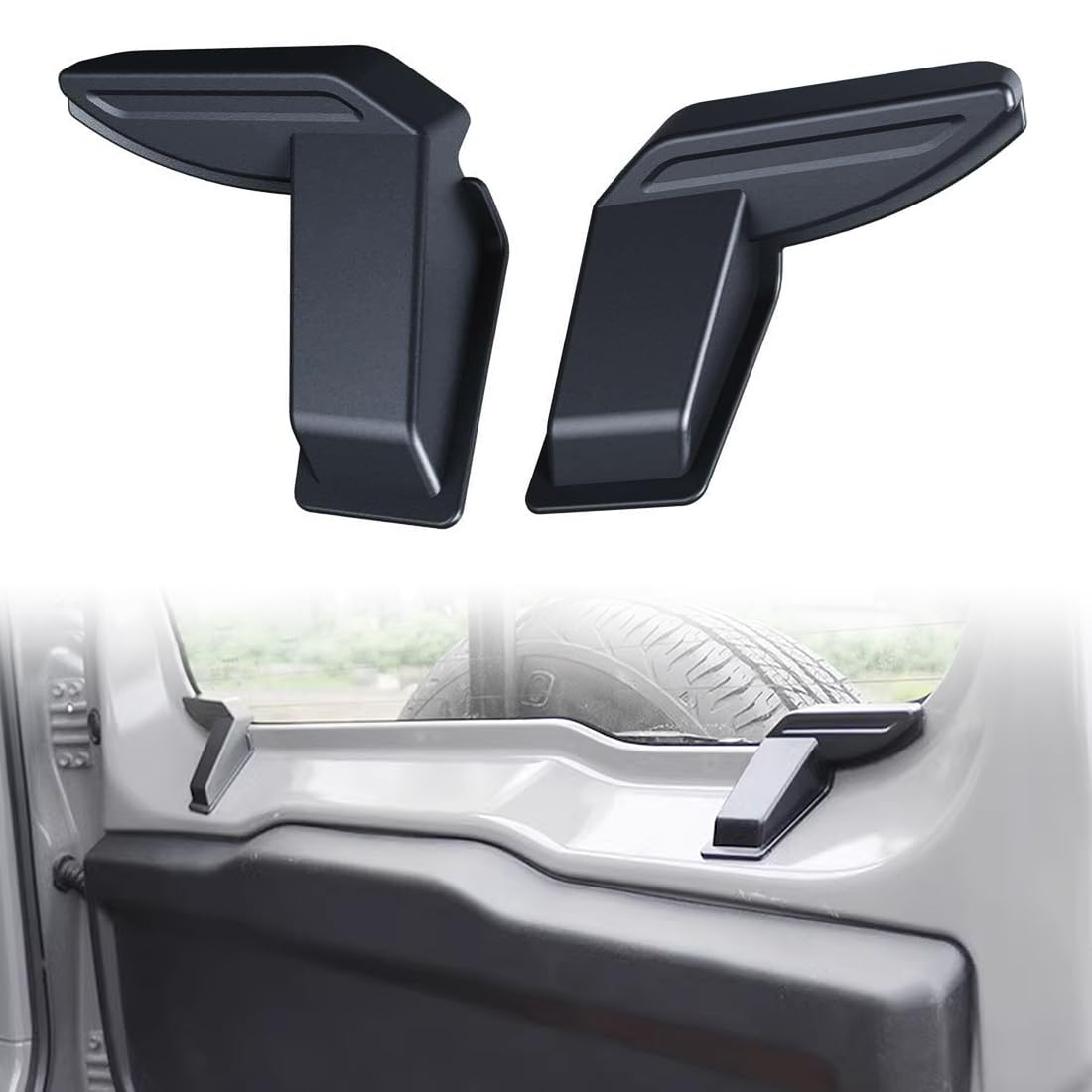 【特価処分】スズキ ジムニーJB64 JB74専用 リアデフォッガーカバー 電熱線コードカバー 熱線保護カバー コネクタ保護カバー ジムニー jb64 アクセサリー ジムニーシエラ アクセサリー 取り付け簡単 2個セット