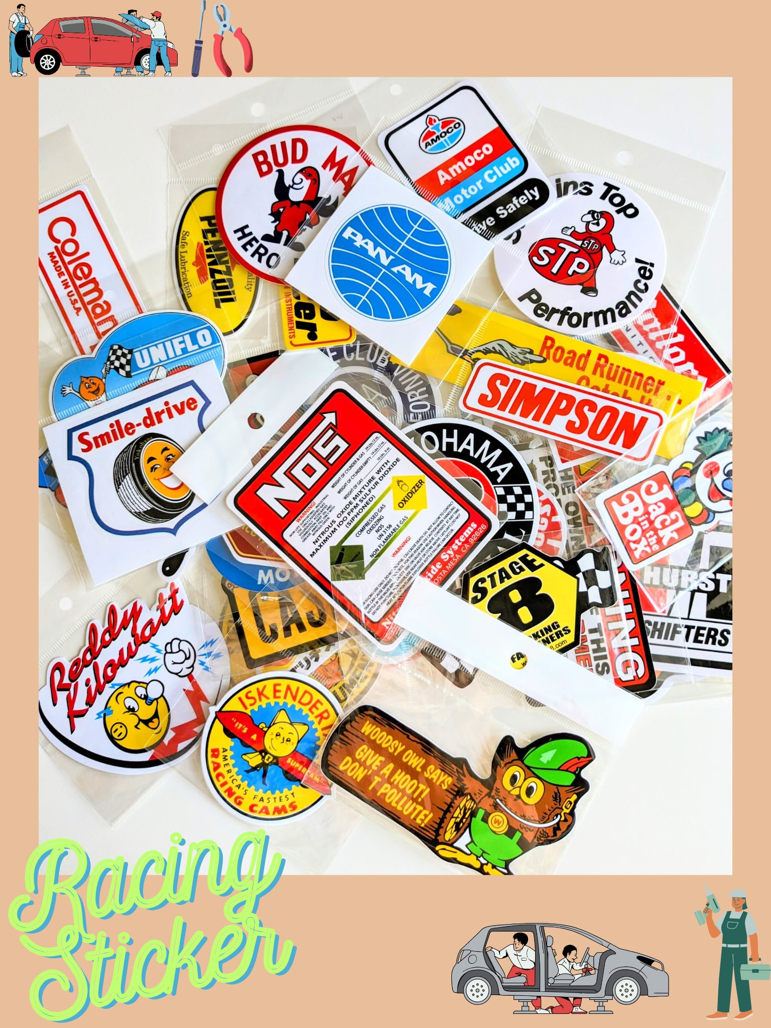 ガレージブランド ステッカー ワッペン キーカバー いろいろセット