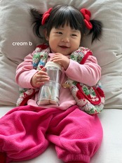 韓国子供服 / 26winter / cream bbang / アップルツリーボアベスト / キッズ / 冬服 *XS~XL*