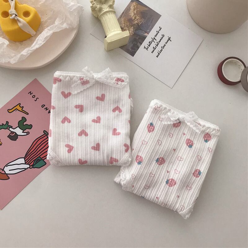 プリントレース リボン コットン 萌量不足9457630925