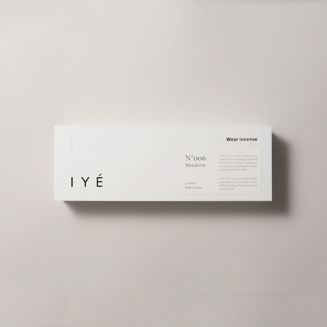 IYE incense No.006 Mandarin (お香)