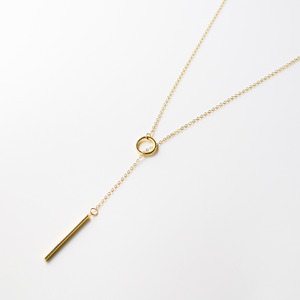 ラリエットネックレス ゴールドコーティング