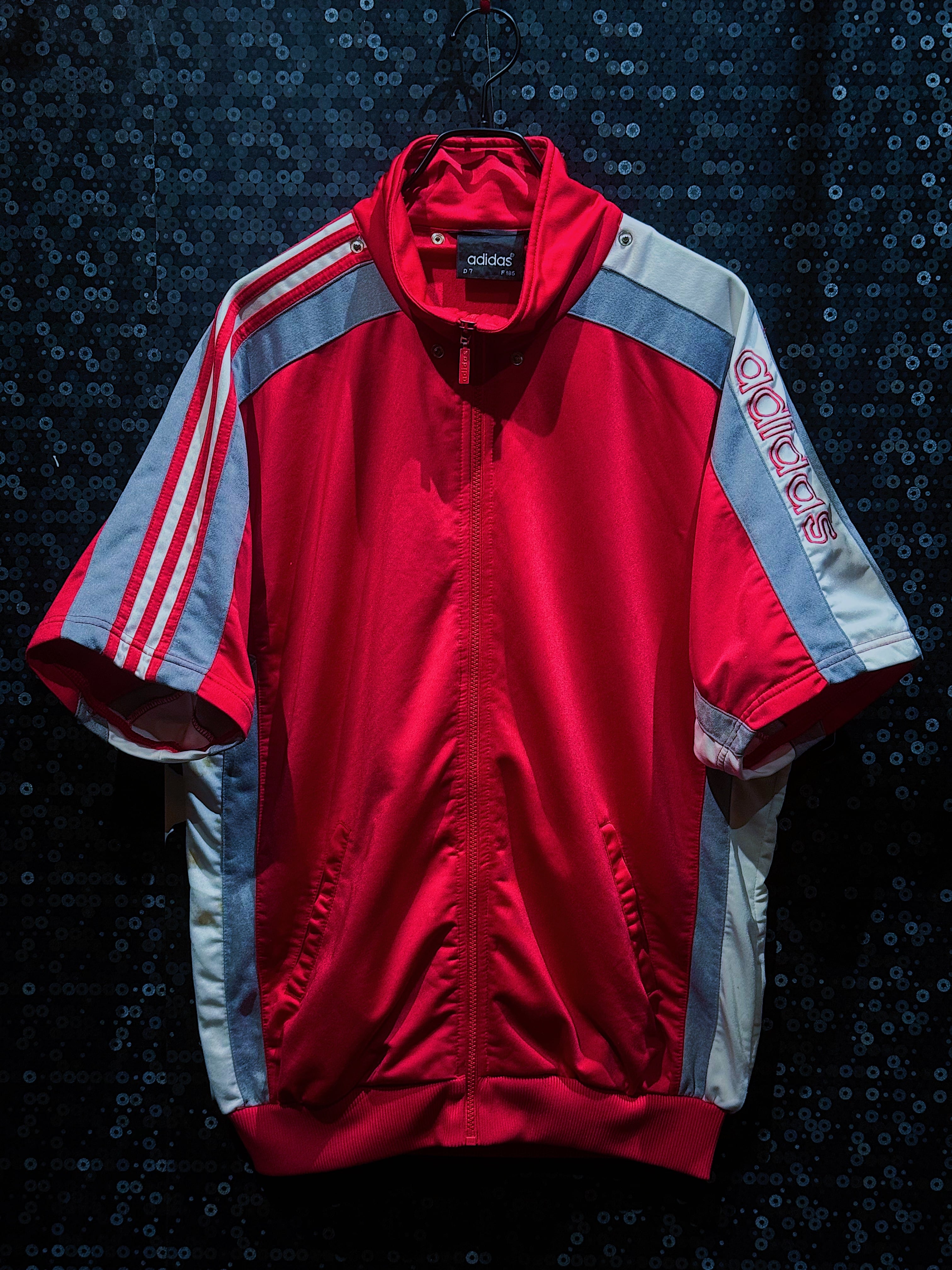 【ÆIEM】"adidas"vintage half sleeve red track jacket