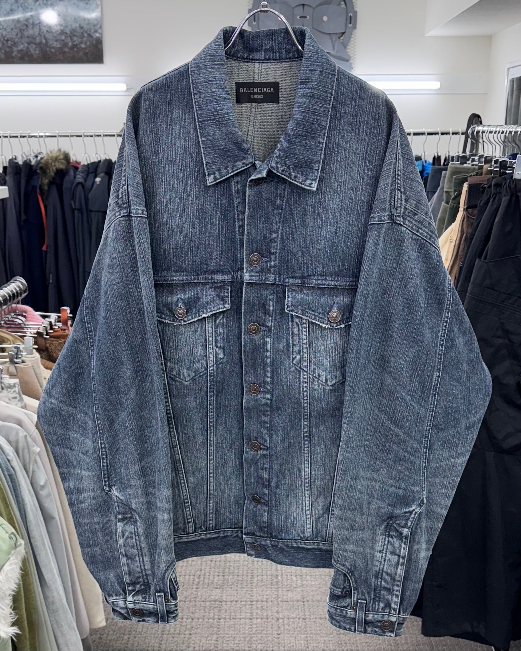 AW2023 BALENCIAGA DECONSTRUCTED DENIM JACKET | ZSC