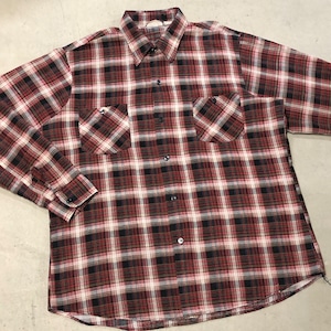 ⊕⊕1970s SEARS PRINT FLANNEL SHIRT