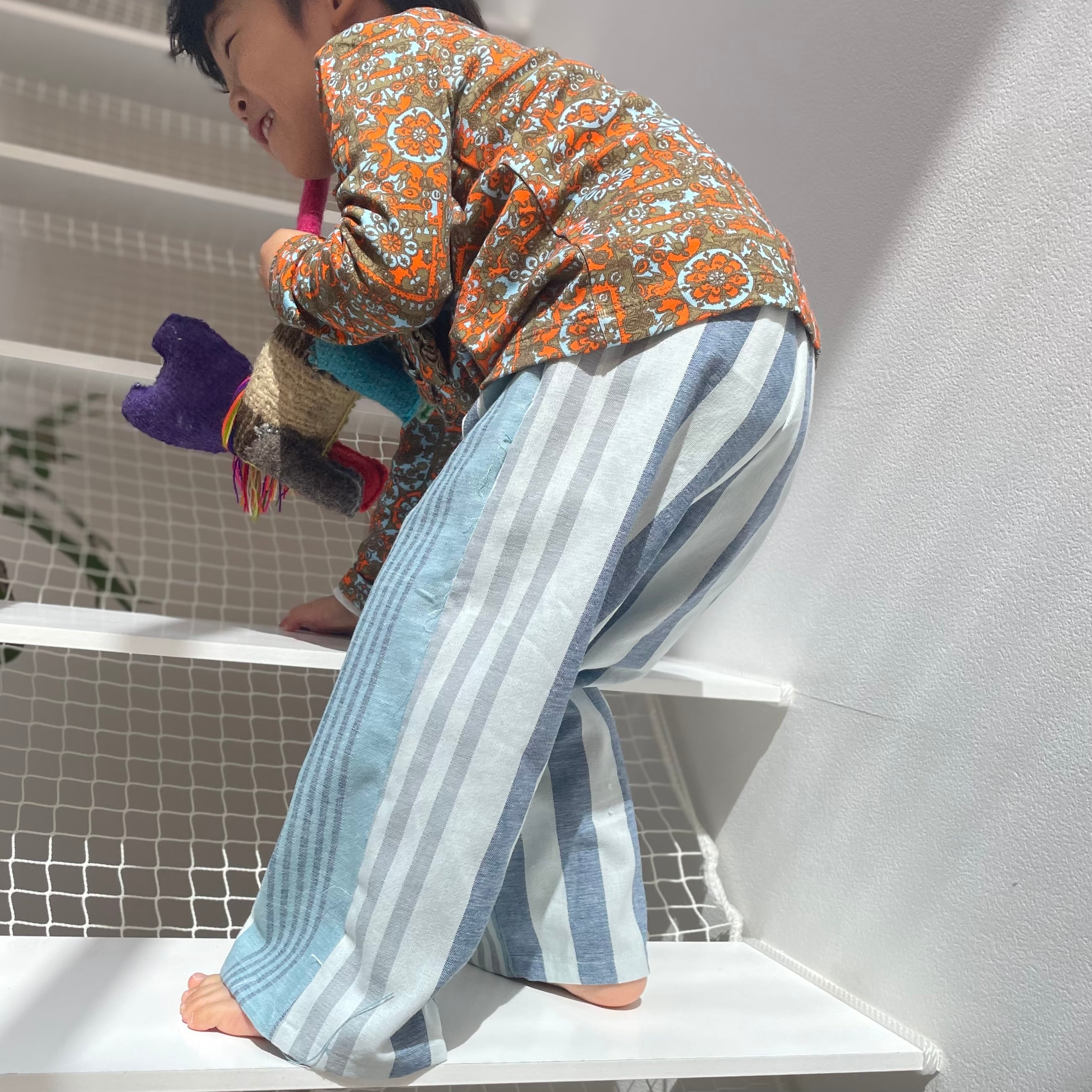 blue stripe pants | worzoi