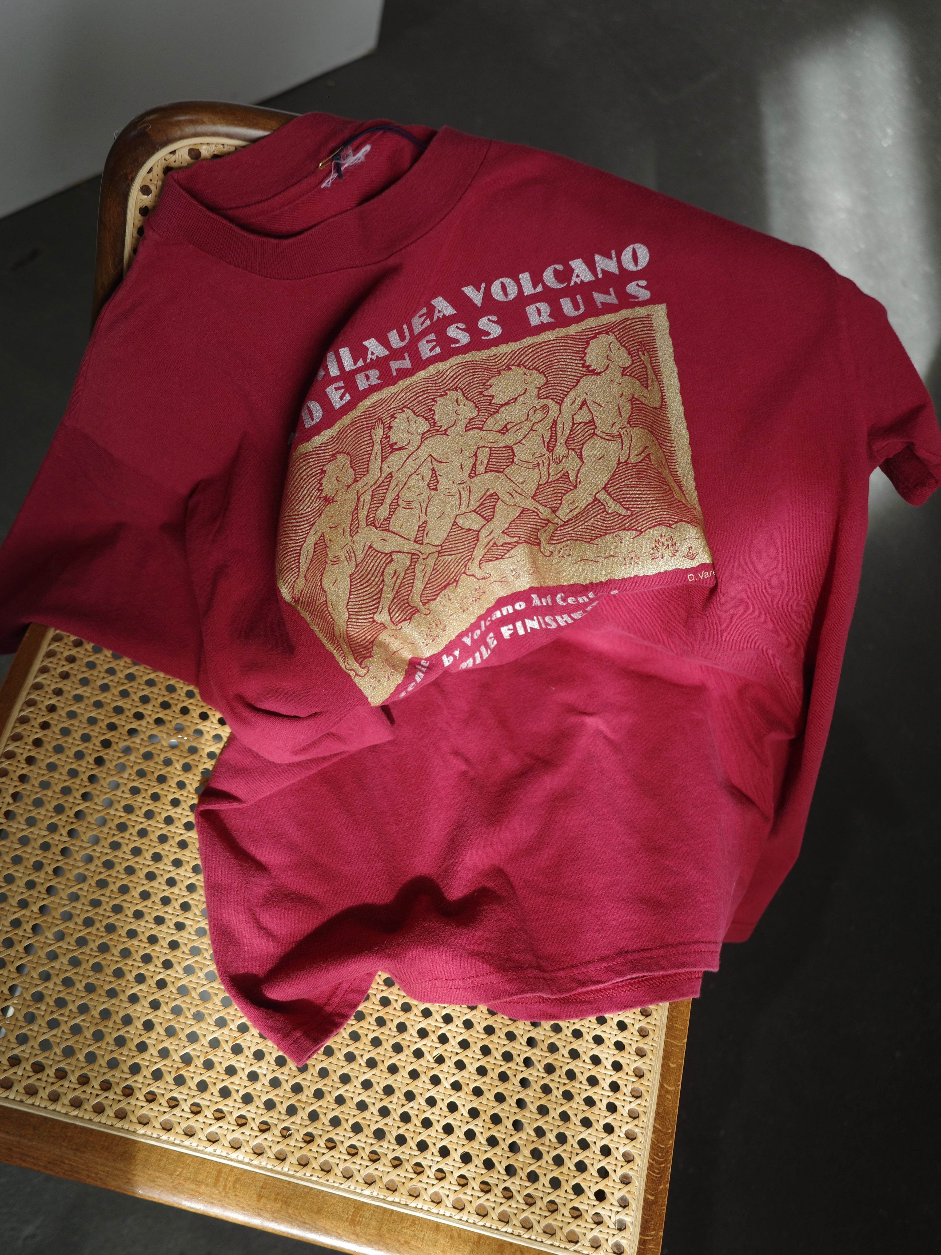 RUN WHAT YA BRUNG Tシャツ 赤 Sサイズ 90s vintage>90's runs burgandy Tshirt | CherLife