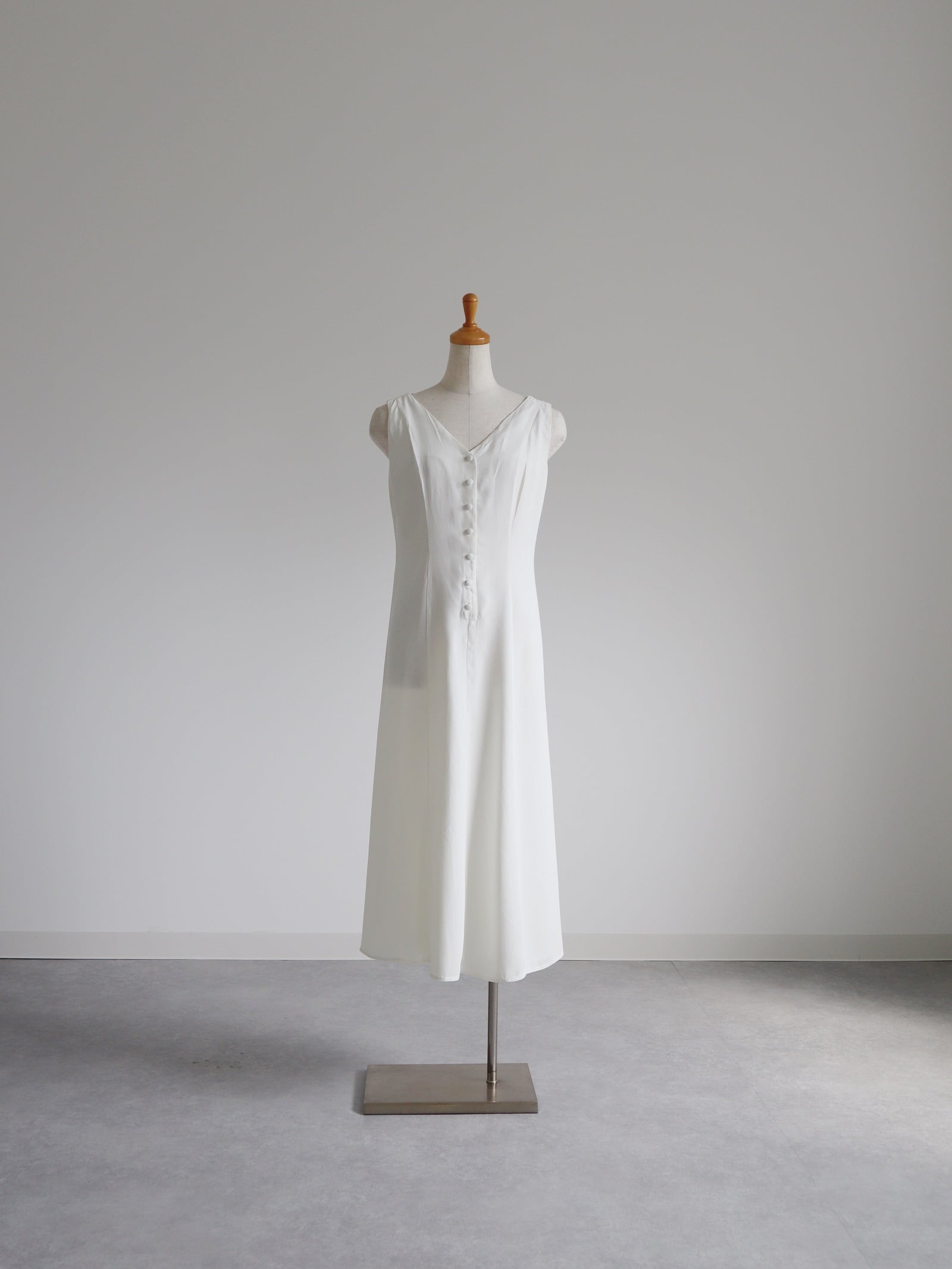 front button design long dress