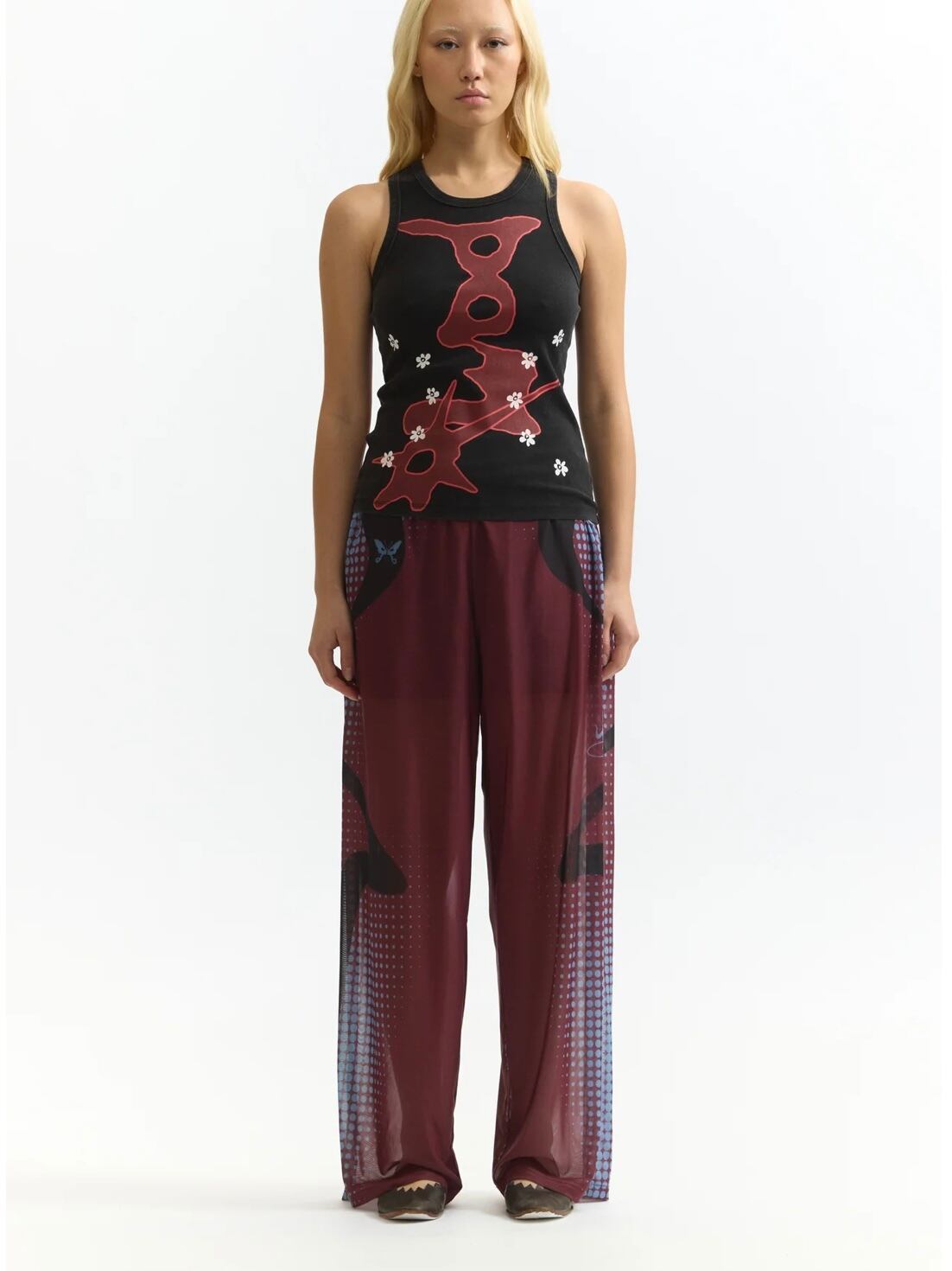 26SS】P.A.M Perks And Mini パークスアンドミニ / STIPPLE MESH PANTS