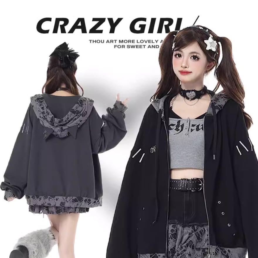 ゴスロリファッション 通販 With U CRAZYGIRL オリジナル ねこ耳 ゴスロリファッション 通販 With U CRAZYGIRL オリジナル ねこ耳
