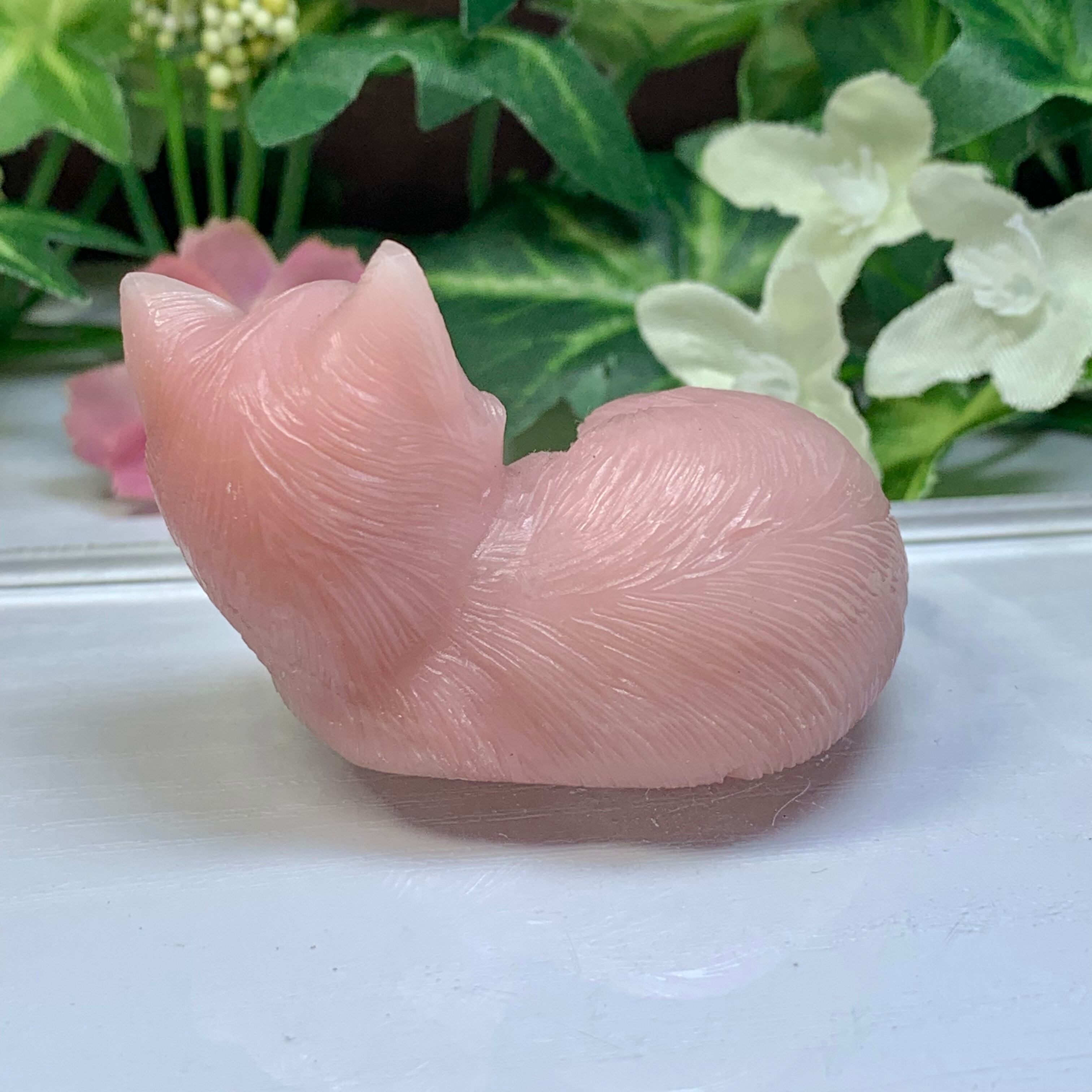 6.ピンクオパール猫・ペアセット 6.ピンクオパール猫・ペアセット