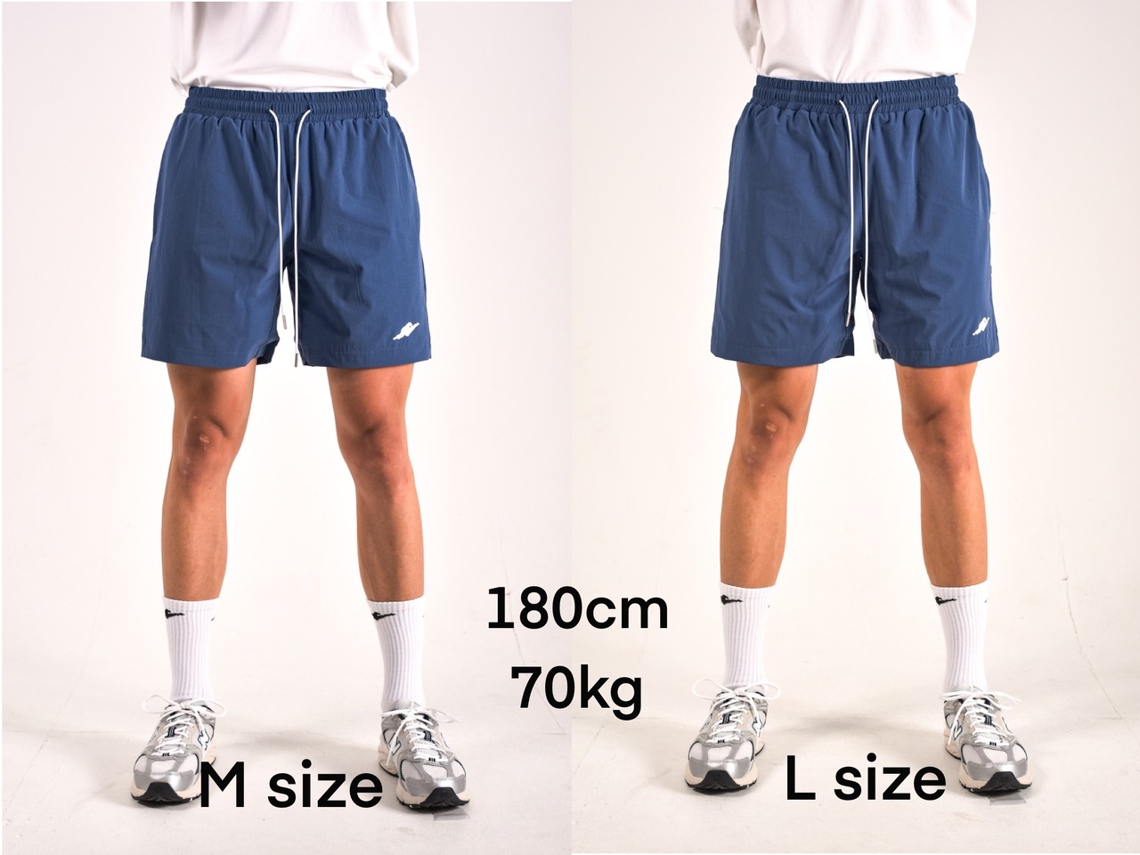 ナイロンショーツ　ライトグレー