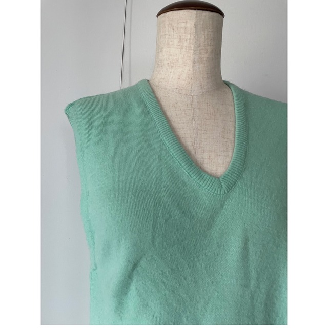 Mint green v neck vest