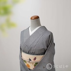 洗える着物 錫色の小紋 袷