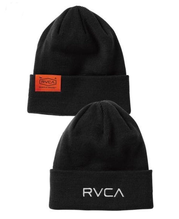 RVCA(ルーカ) ニット帽メンズ 2 FACE BEANIE ビーニー【2021年秋冬モデル】ブラック BB042-934