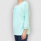 爽やかでシワになりにくい 襟タックブラウス｜ペパーミント｜サムネイル6