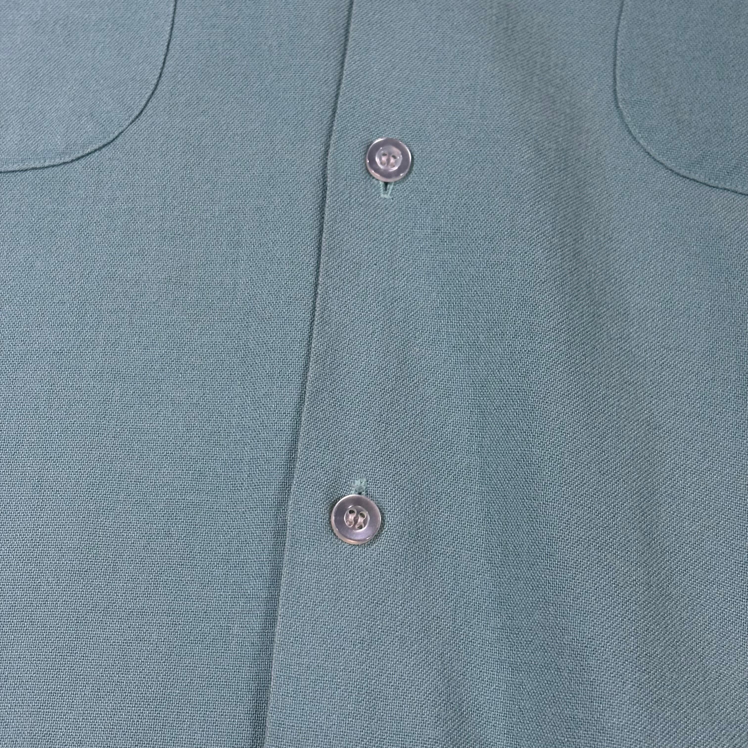 60s【The Californian】L/S Rayon Open Collar Shirt | the Holic