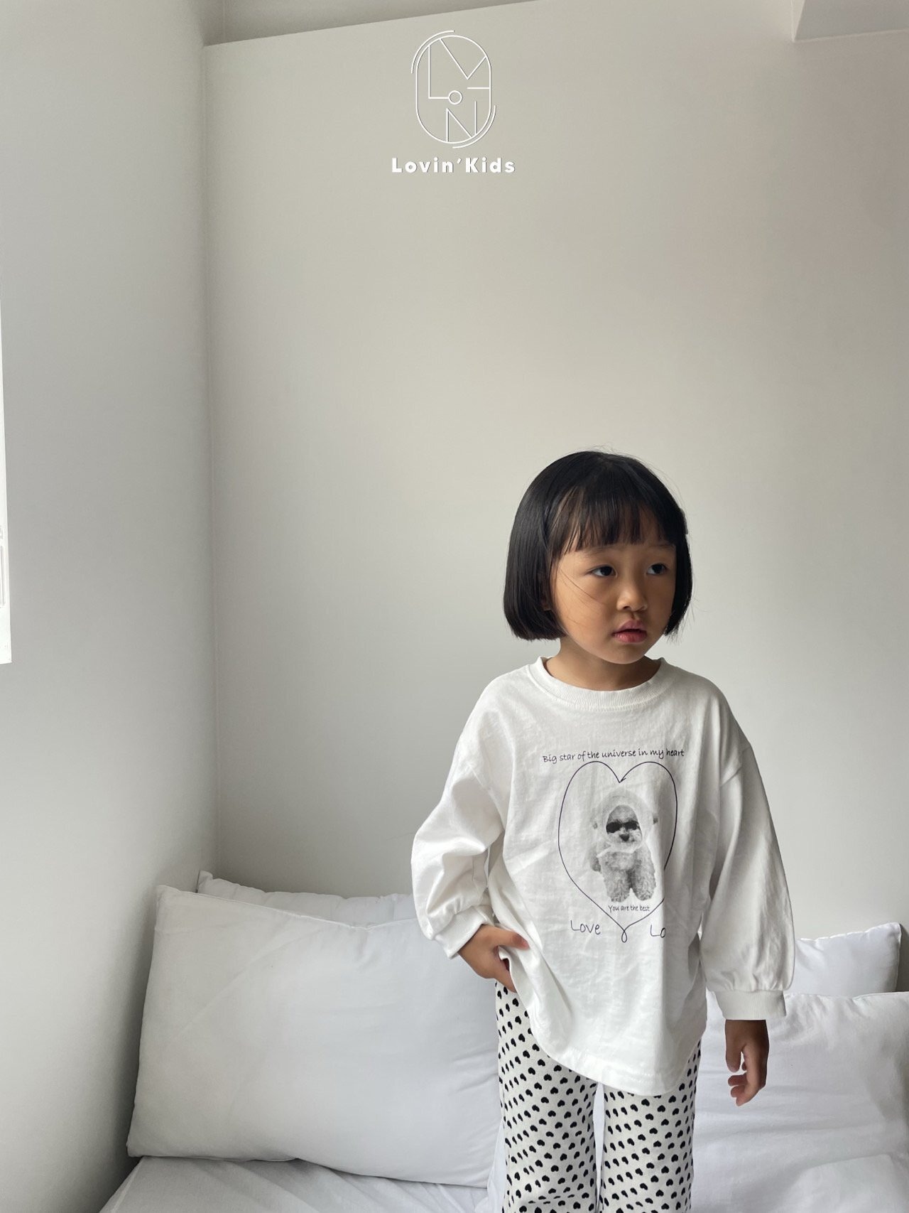 【Lovin'】フーディーパピーT アイボリー 80〜130cm - 7