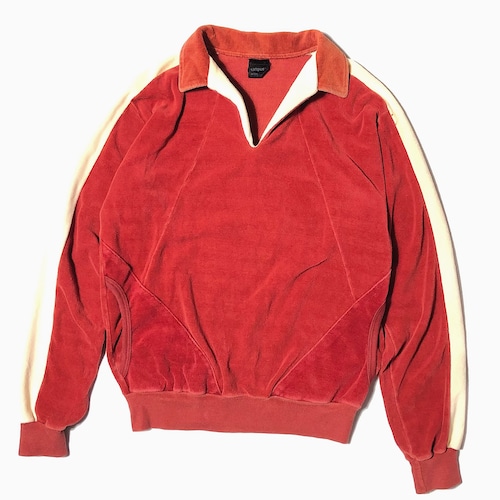 Vintage 70〜80's【campus velour】Velour Pullover Shirt