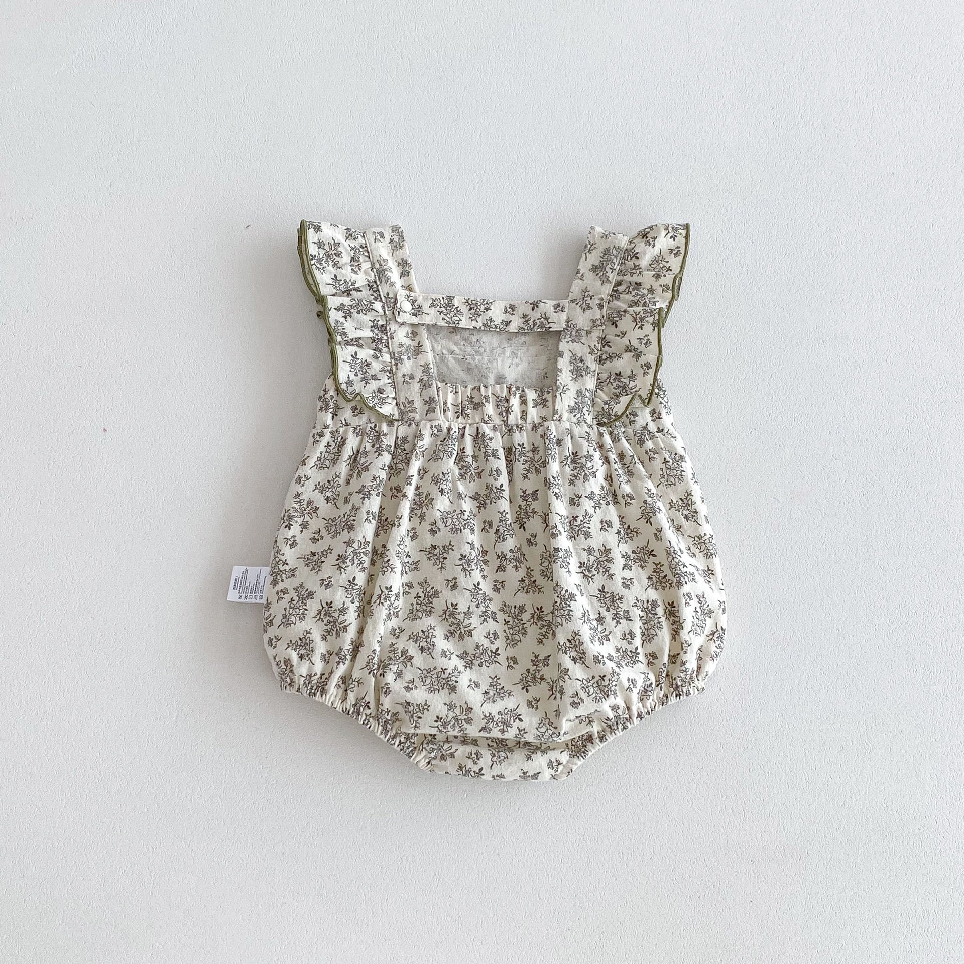 BABY】グリーンリボン付きロンパース | Betty