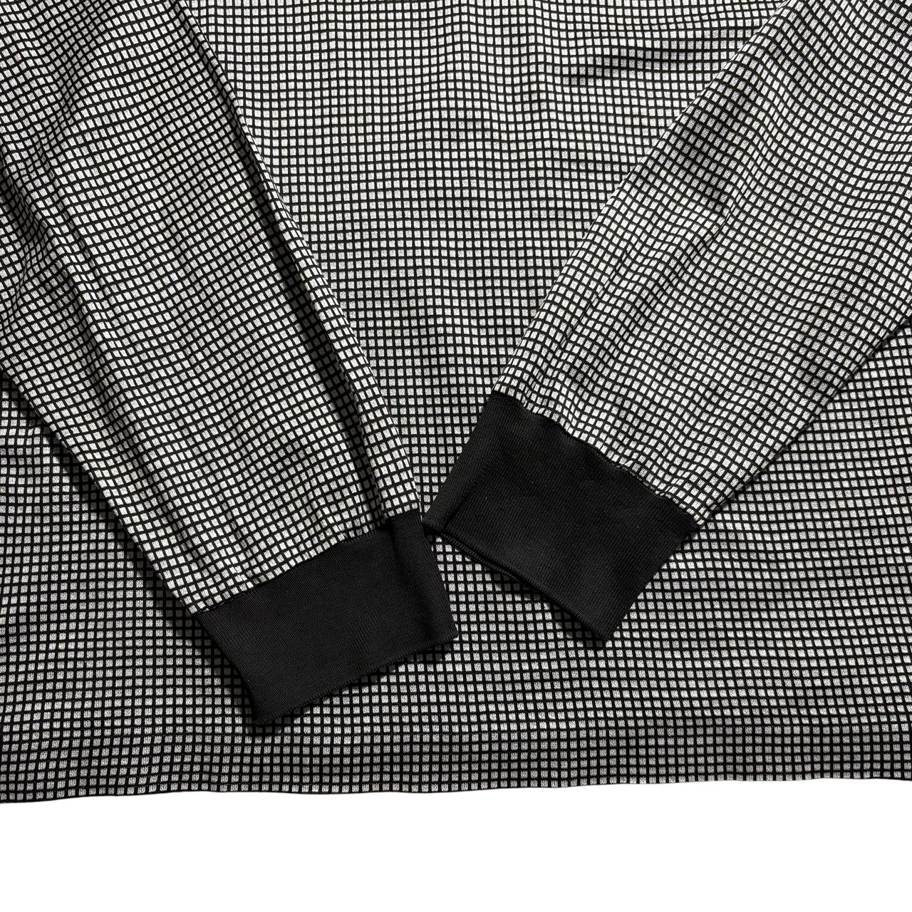 DUNHILL jacquard cotton long sleeves polo shirt