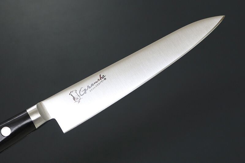 KC-727 関兼常 グランシェ モリブデン鋼 ペティ 黒合板柄 150mm