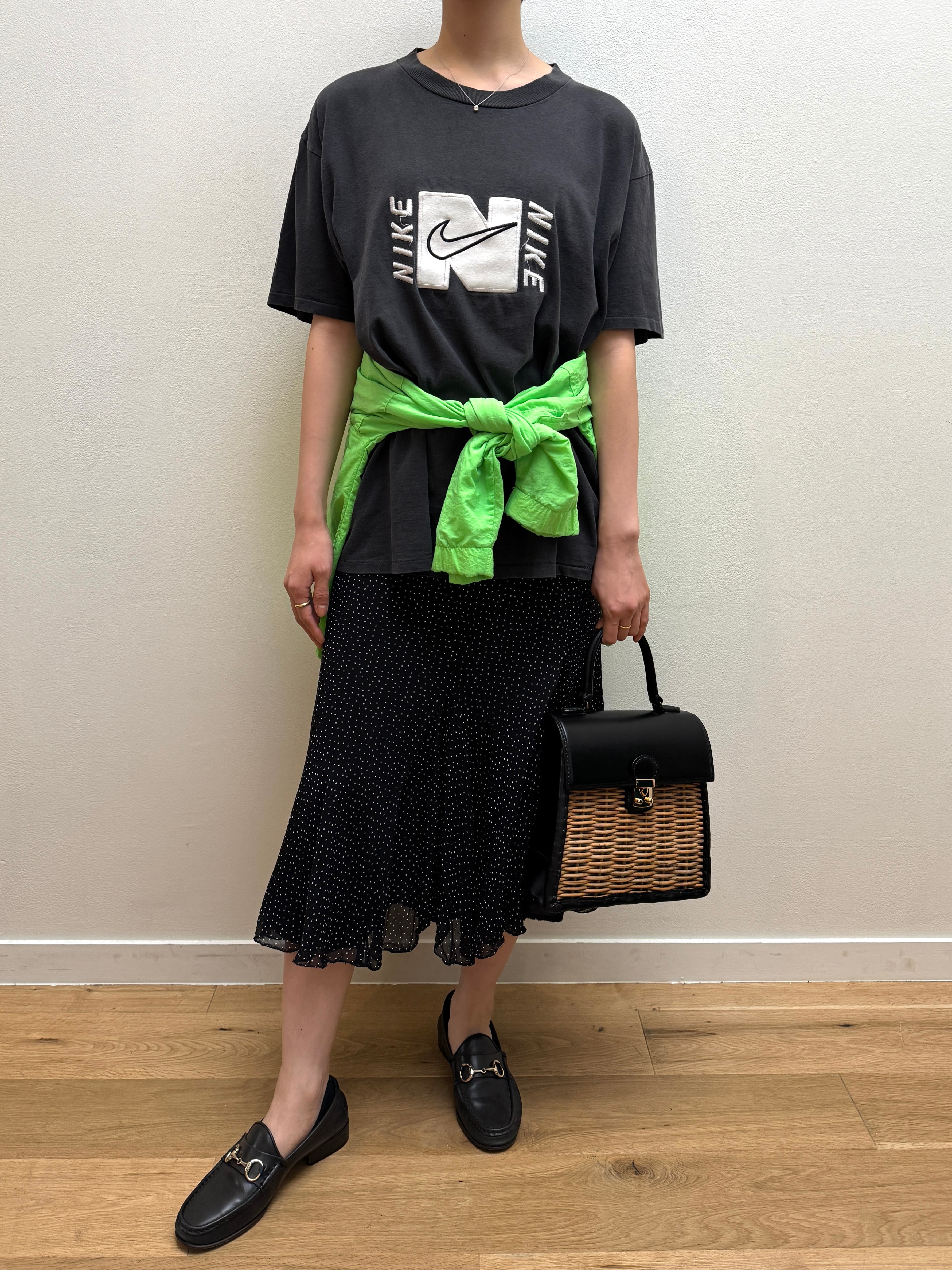CU14-7 USED NIKE TEE "USA製" -BLACK-