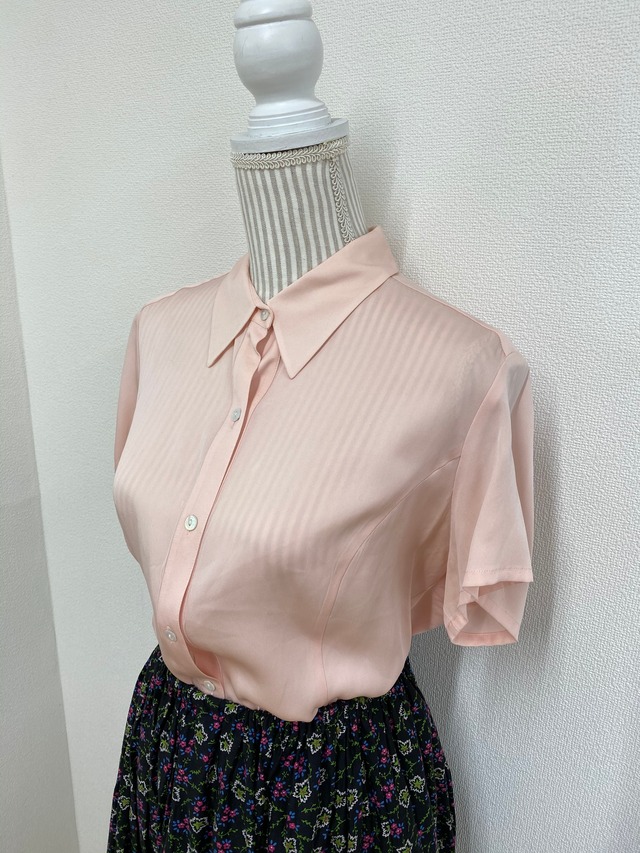 【TALBOTS】stretch satin blouse