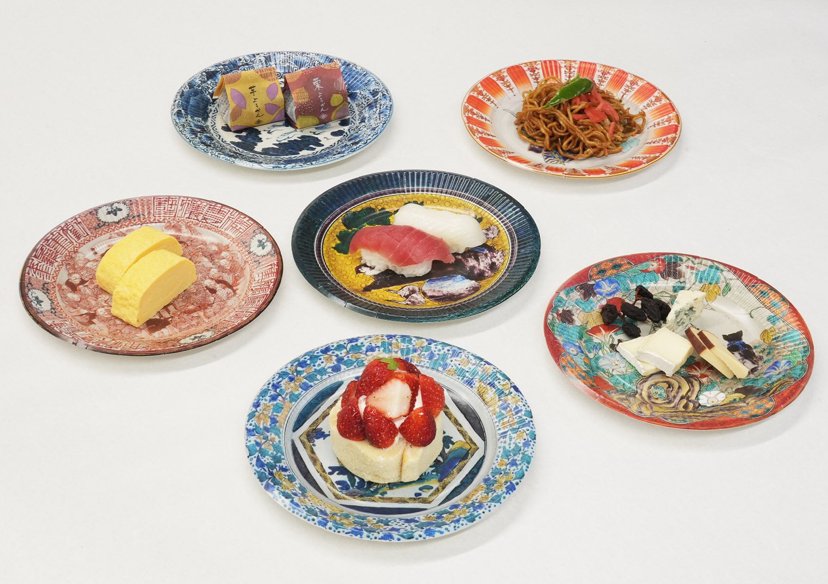 九谷焼紙皿60枚(1セット6種類×10セット) 取り皿 | YOSHITA DESIGN PLANNING