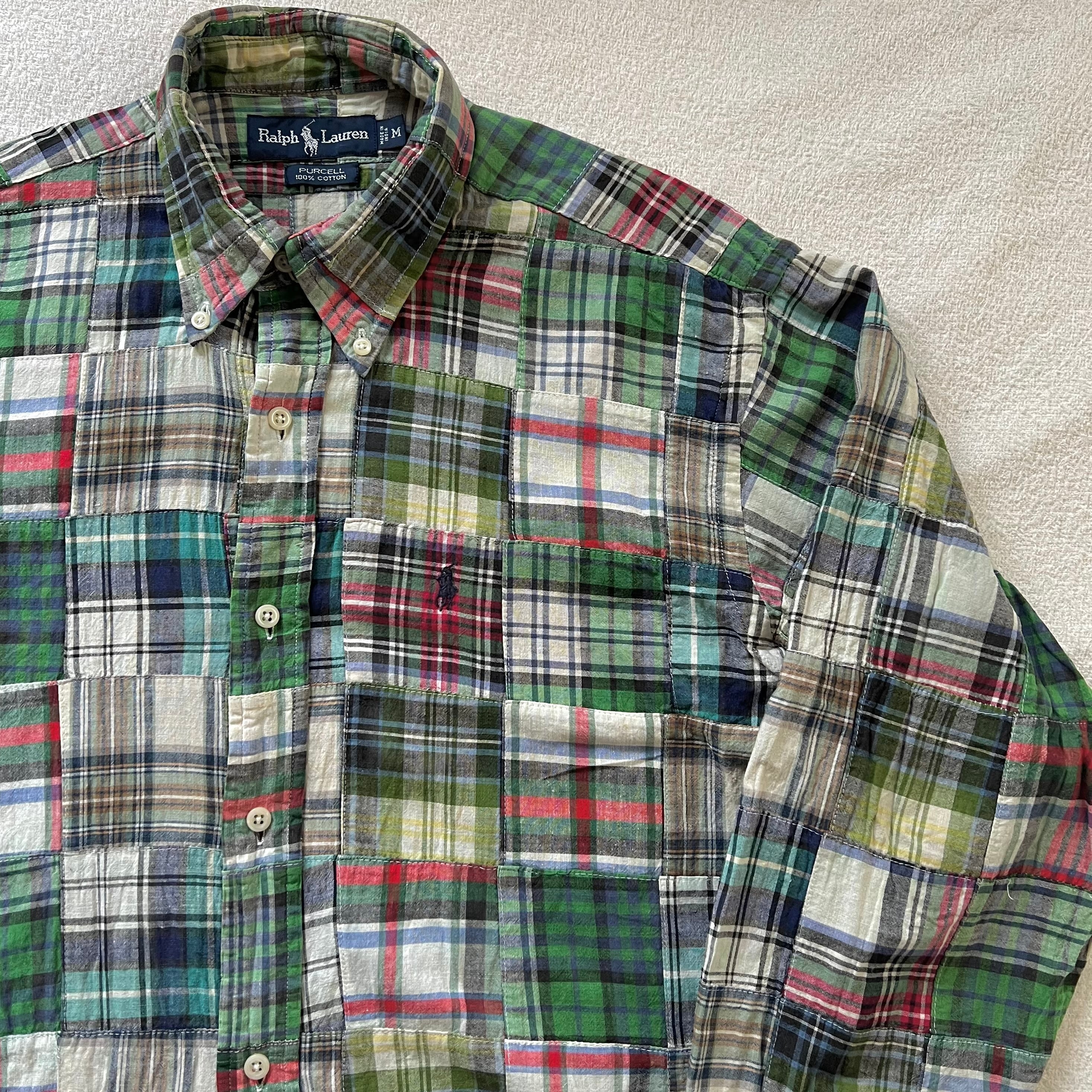 Ralph Lauren ラルフローレン パッチワーク クレイジーパターン 長袖