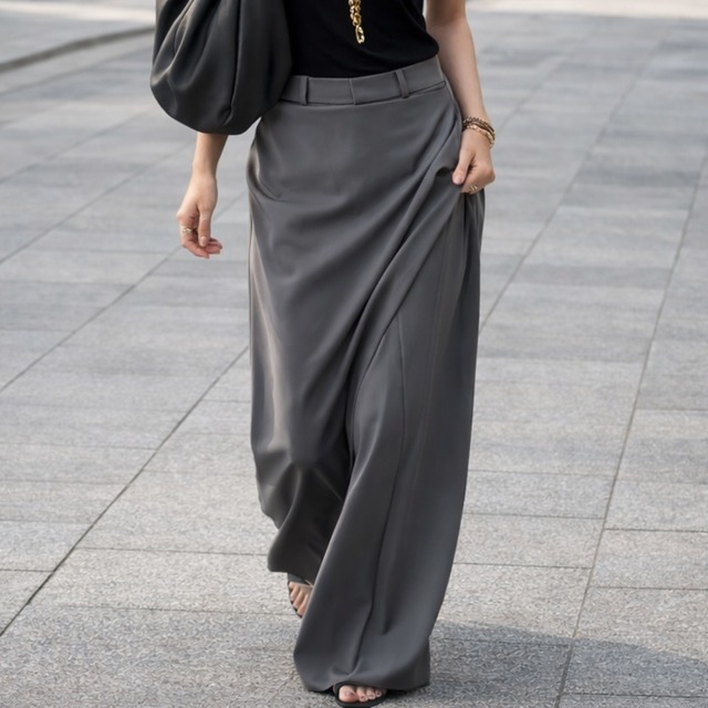 ドレープワイドパンツ　H0311