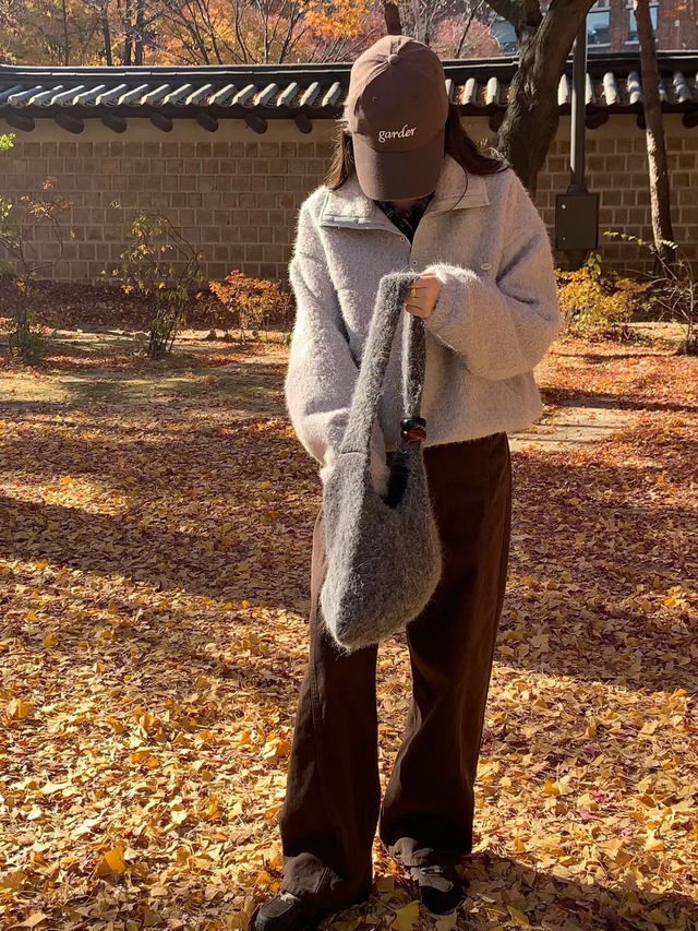 (予約) signature / Ceylon wool zip-up 2color