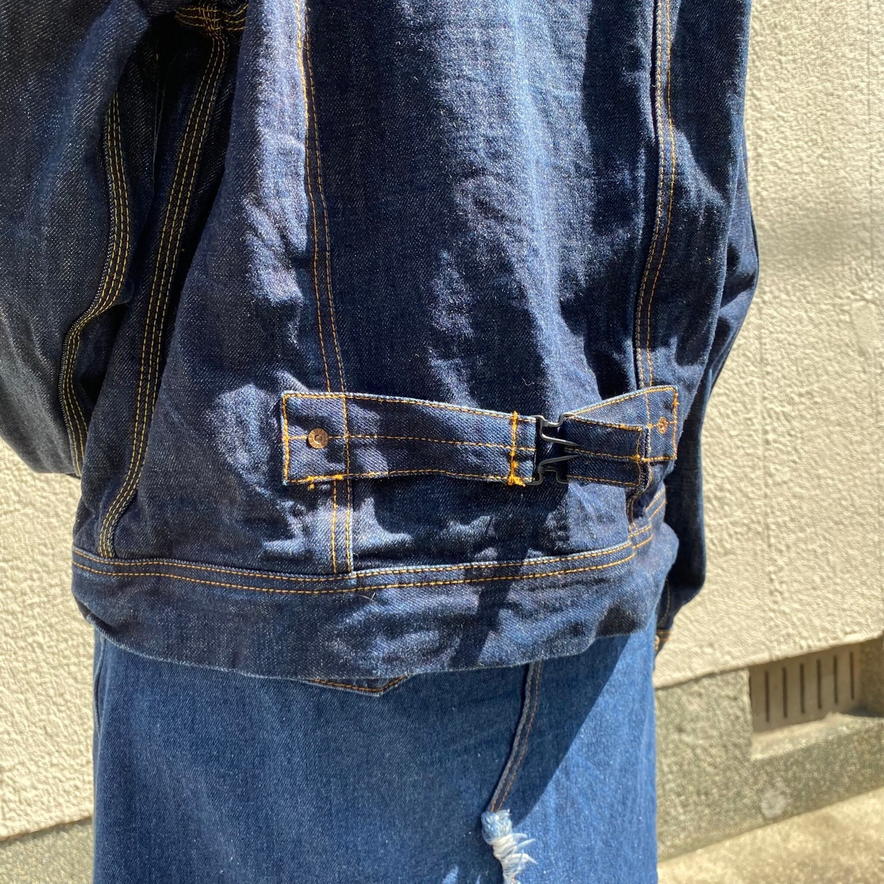 濃紺 EVISU エビス 3740 1stタイプ 針刺しシンチバック デニム 