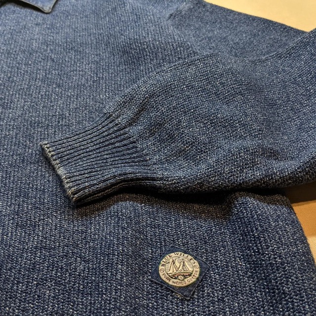 Blue Willi's Indigo Dyed Cotton Knit | aeugo Blue Willi's Indigo Dyed Cotton Knit | aeugo