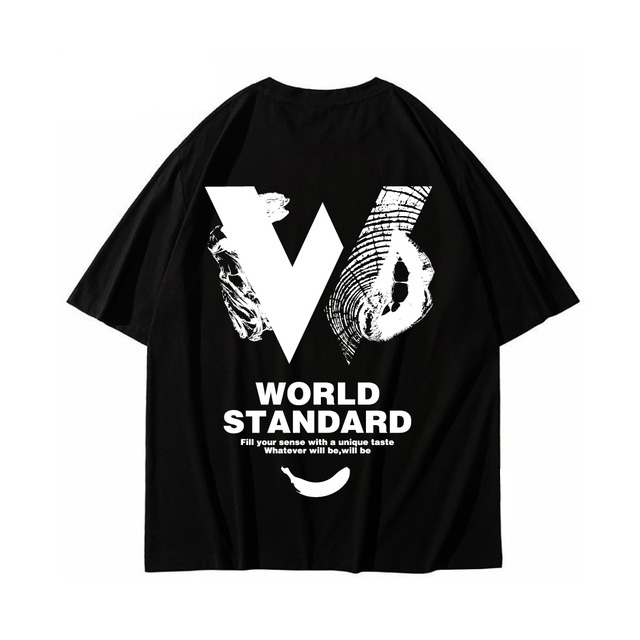 WORLD STANDARD/クルーネックプリントTシャツ/WSHT-052