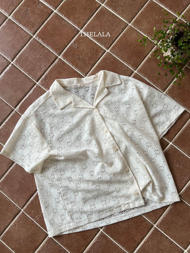 〚予約〛Flower shirt <kids><mom>