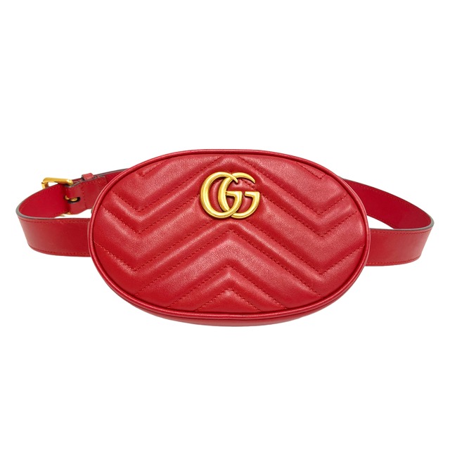 GUCCI グッチ 476434 ウエストバッグ レッド 9033-202301