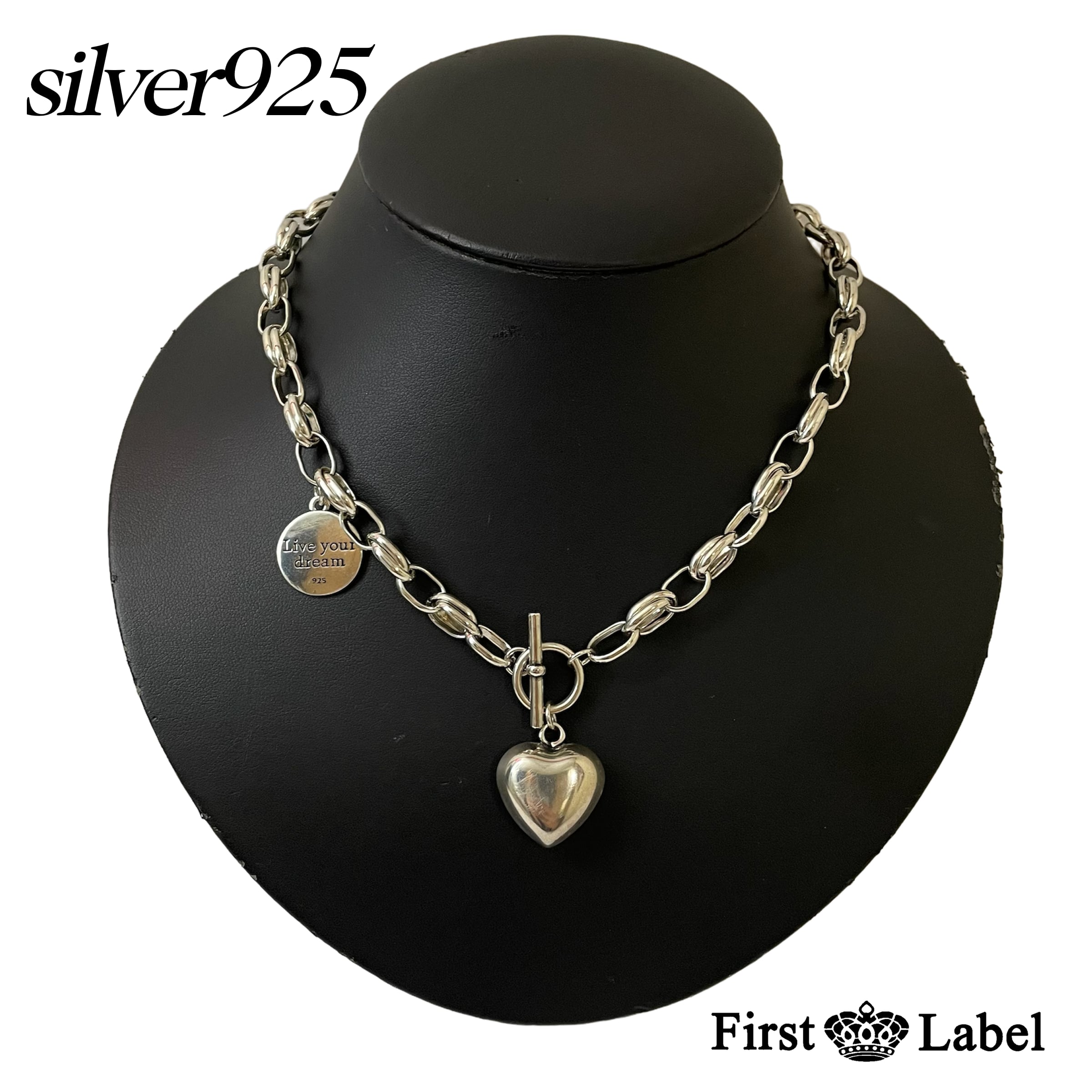 鎖ハートチェーンネックレス(silver925) | First Label