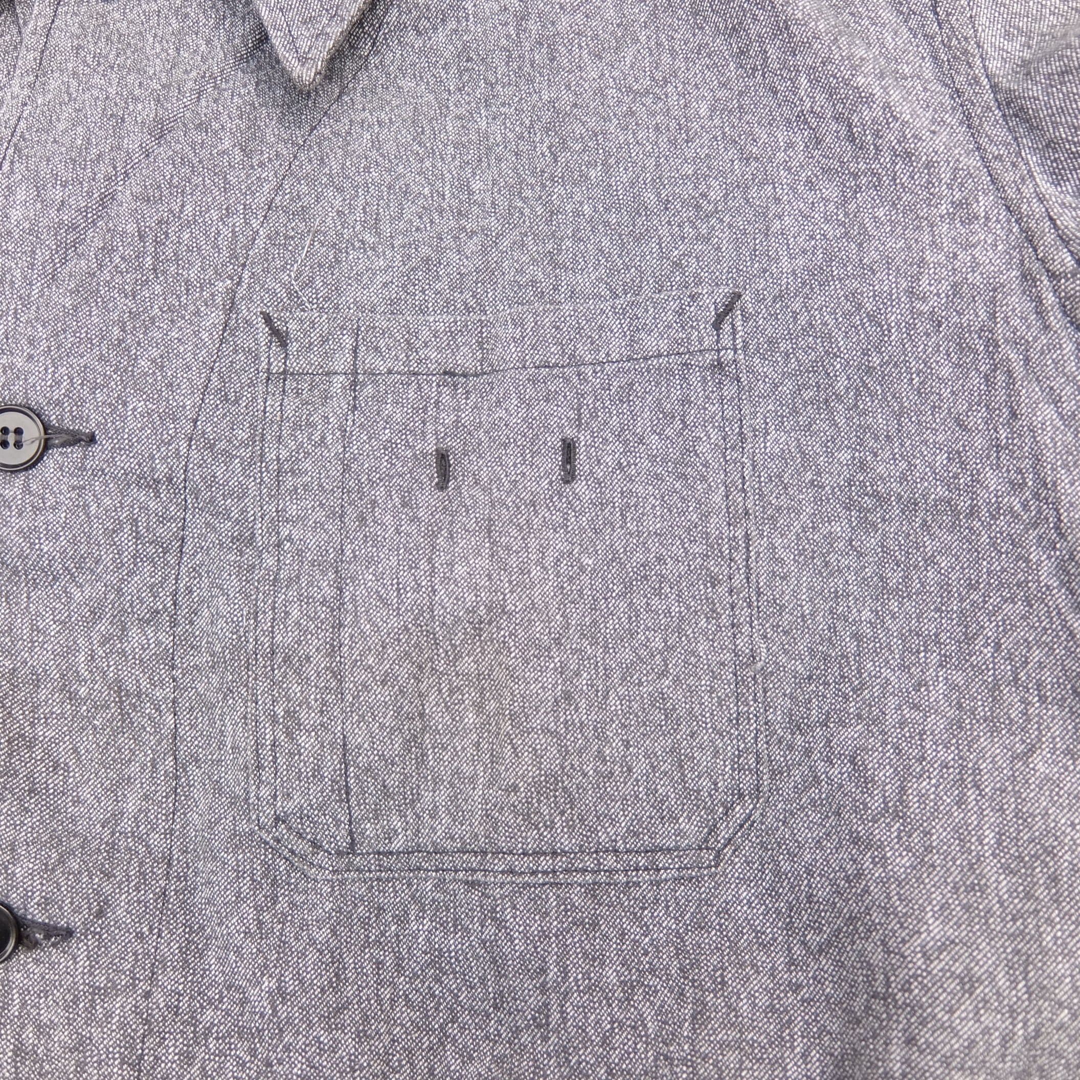 Euro Vintage 50's~ Black Chambray Atelier Coat／ユーロ