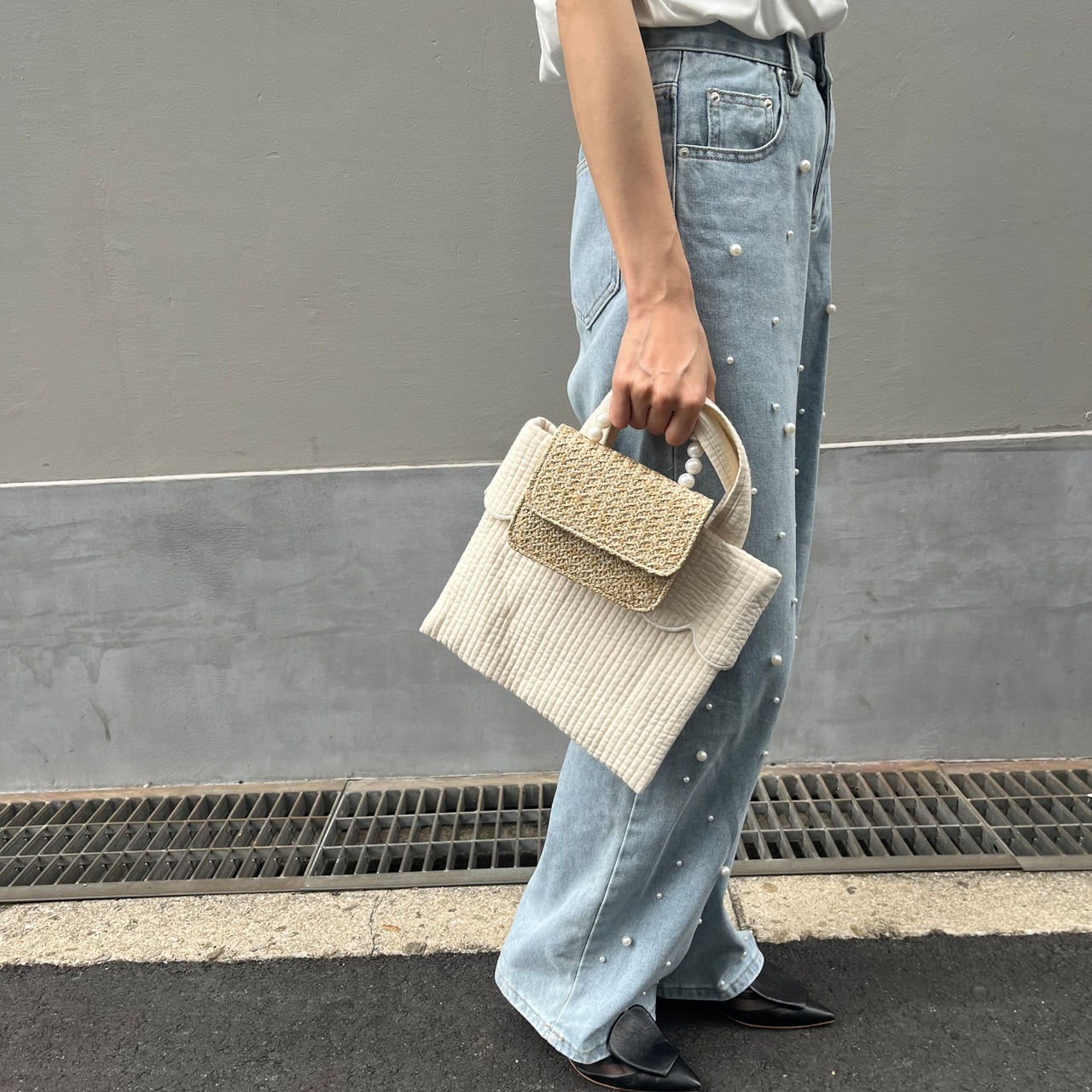 パールハンドルミニバッグ[TK2042]