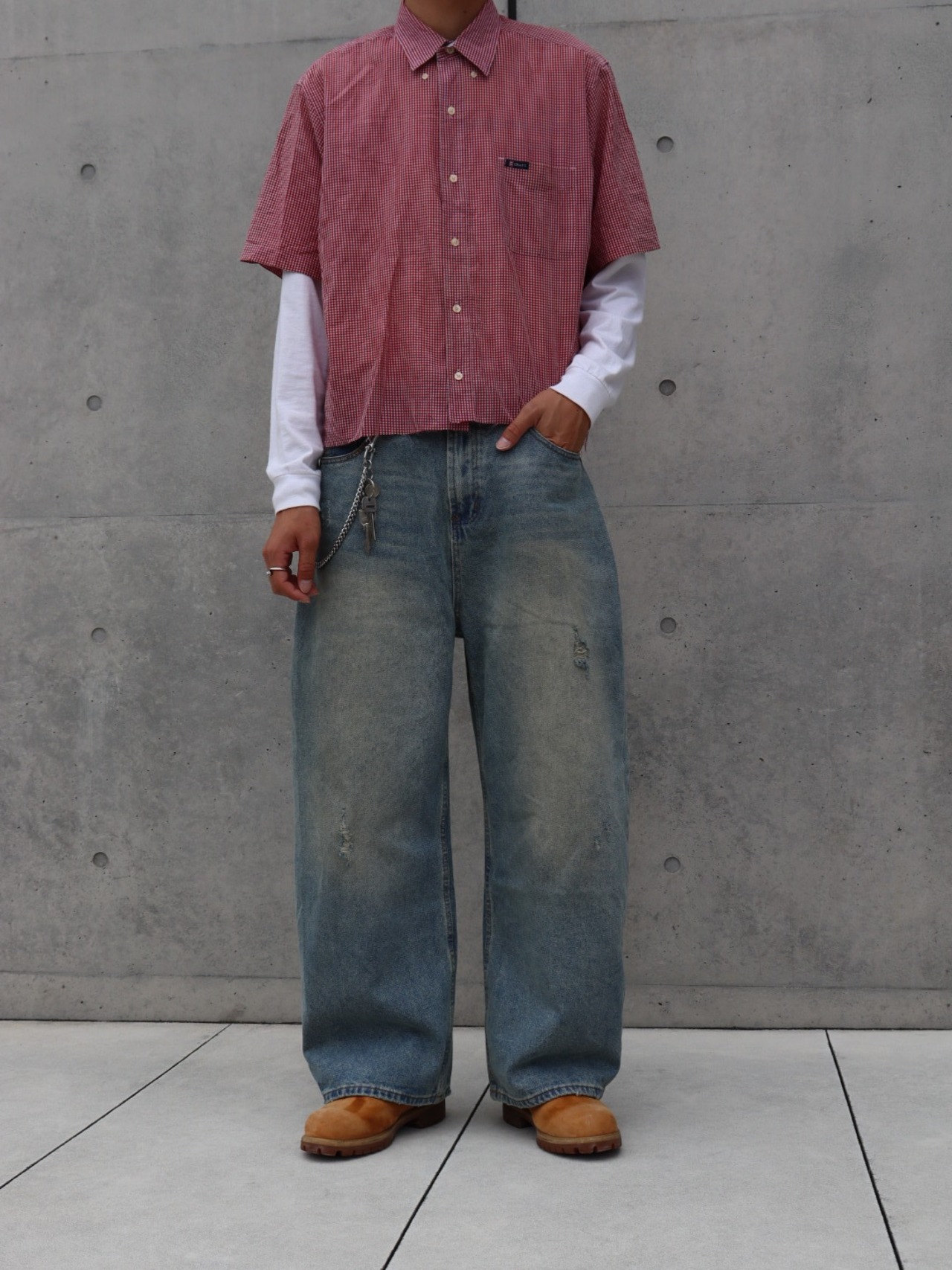 Washed Barrel Pants