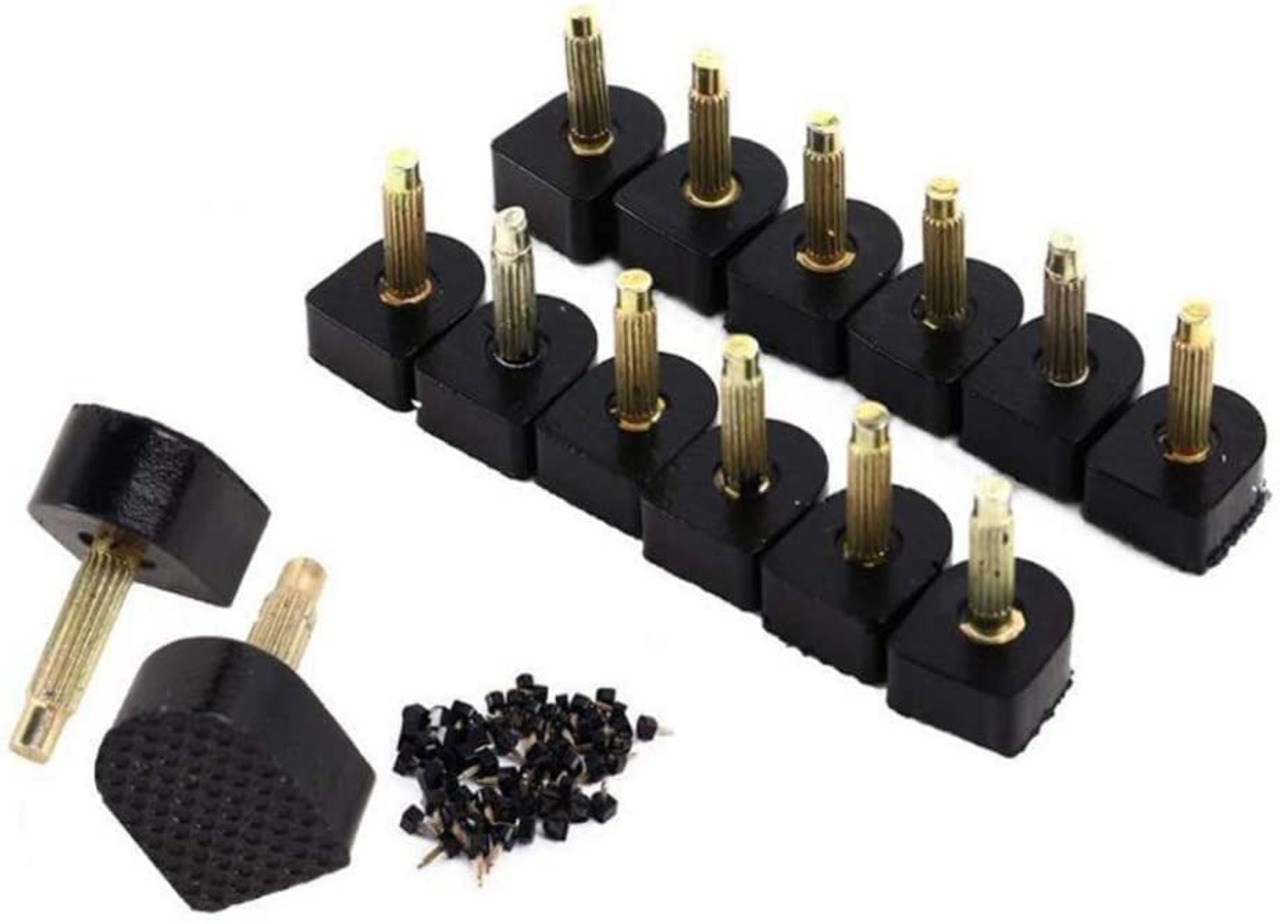 [JUTOSU] 靴底修理キット トップリフト 靴ヒール修理用釘 靴のヒント 滑り止め ハイヒール用 婦人ヒール用 靴屋用 修理 取り替え 10mmx11mm ネイル径3.0mm 6ペアセット