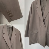 ダブルオーバーテーラードJK/グレージュ