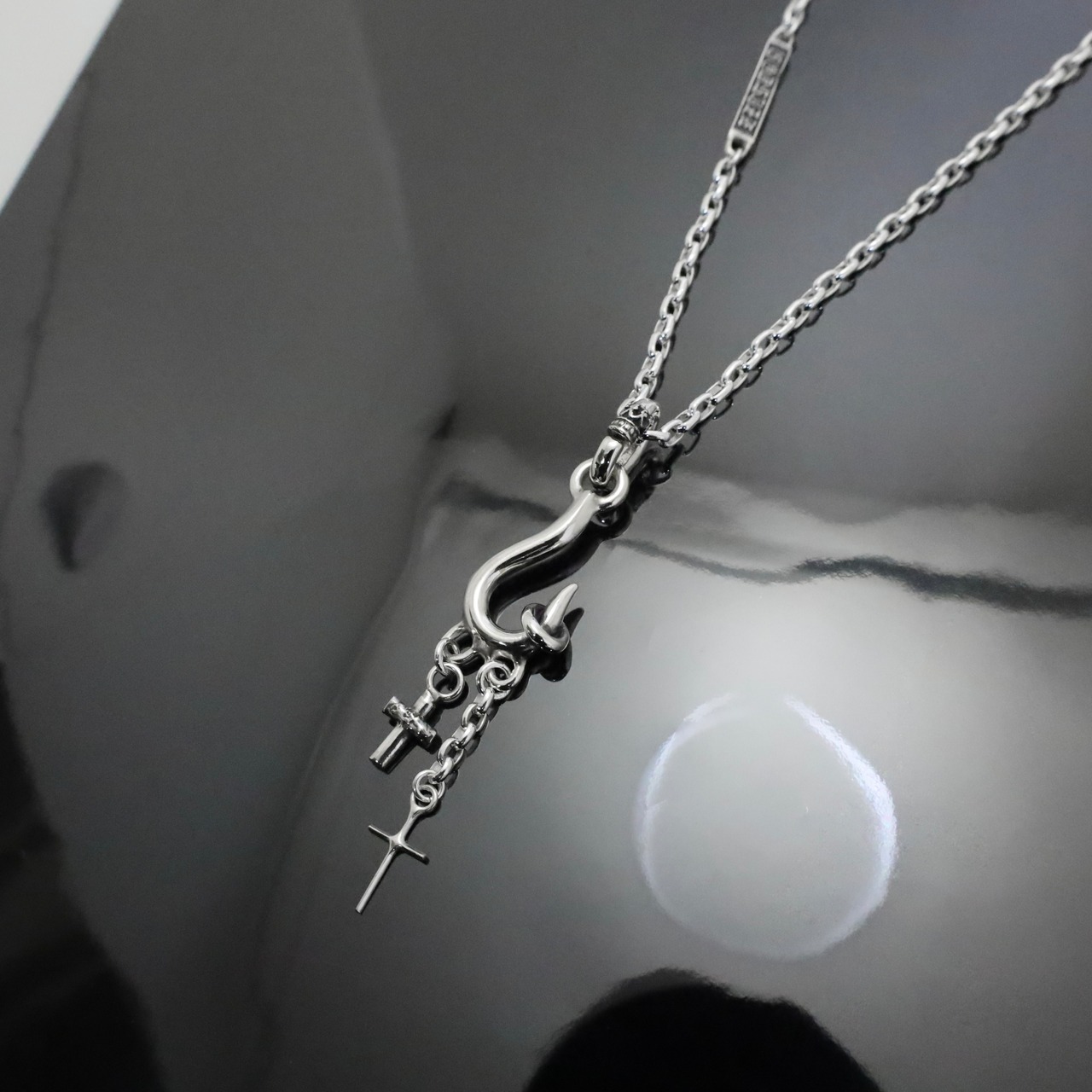 CURIOSITY HOOK #1 I.D. TAG NECKLACE / キュリオシティフック #1 I.D. タグ ネックレス