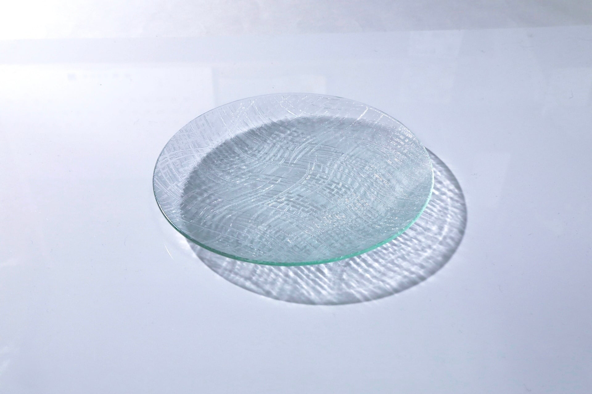 昭和型ガラス「ほなみ」　皿　円形　中（Φ150mm）