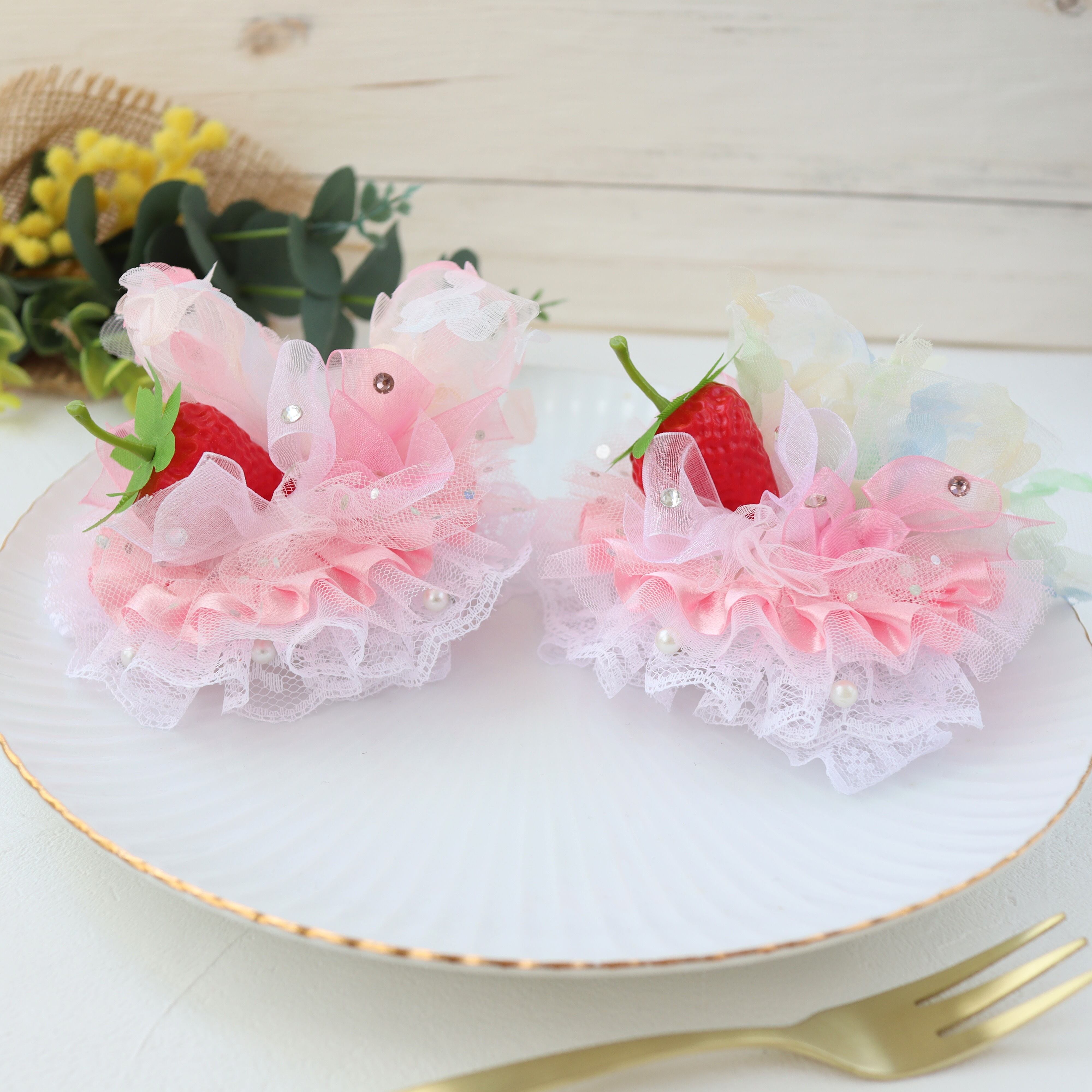 Fluffy sweet candy hat（ピンク）♡”ふわふわ、可愛いスイーツ”のよう